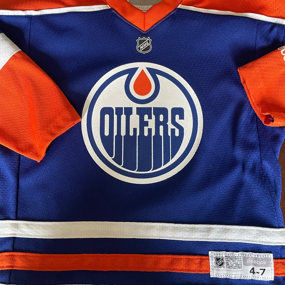 Oilers Jersey Youth 4-7 Hall